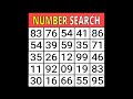 【Number Search】🔢 Can You See What Others Miss?【Number IQ Test】 👁️#quiz #brain #brainexercise