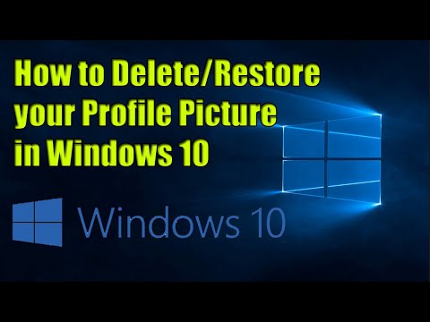 How To Delete Profile Picture in Windows 10 | Restore Default User Account Picture in Windows 10