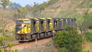 Uma hora de trens na Ferrovia do Aço em Minas Gerais e Rio de Janeiro