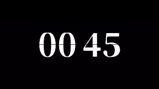 45 second timing, Timer & alarm flip clock.