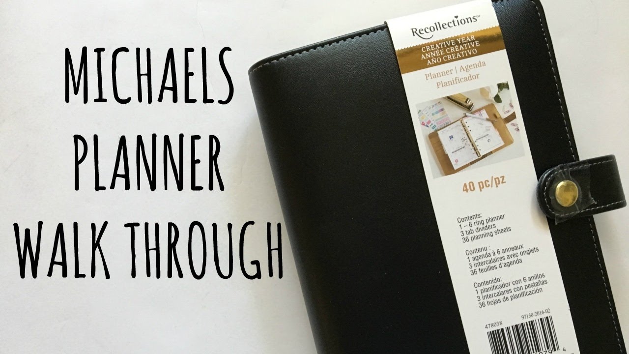 RECOLLECTIONS CREATIVE YEAR PLANNER | Michaels Planner Walk Through ...