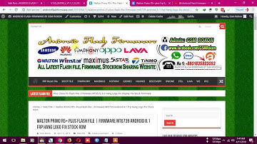 Walton Primo R5+ Plus Flash File | Firmware Mt6739 Android 8.1 Frp Hang Logo Fix Stock Rom