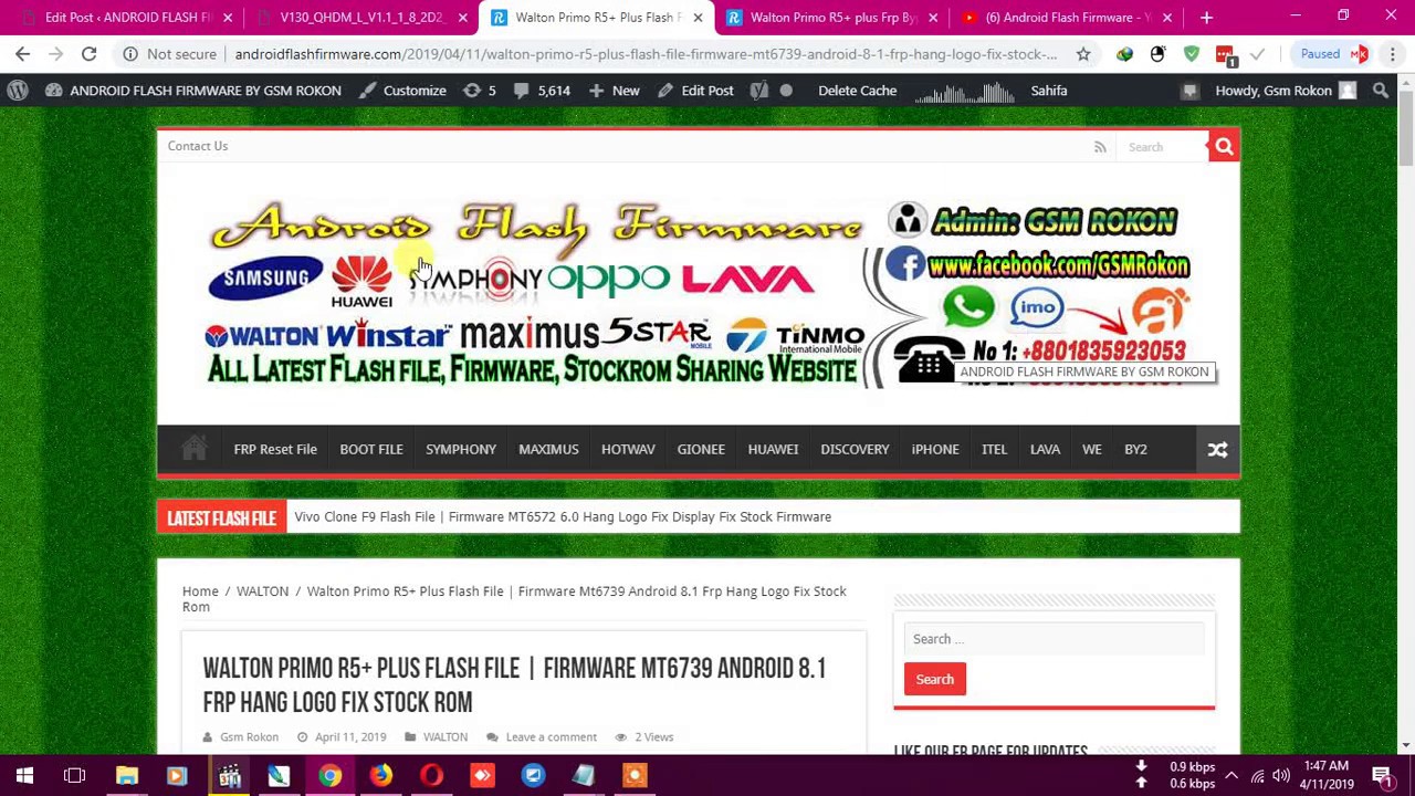 Walton Primo R5+ Plus Flash File | Firmware Mt6739 Android 8.1 Frp Hang Logo Fix Stock Rom