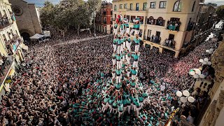 Castellers de Vilafranca - Primer 9 de 9 amb folre carregat de la història - 9d9f - Tots Sants 2023