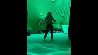 Brec bassinger plays the hula hoop on set Stargirl season 3 #116 Details
