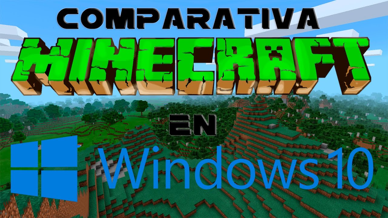 Comparativa: Minecraft 1.8.8 vs Minecraft Windows 10 Beta - YouTube