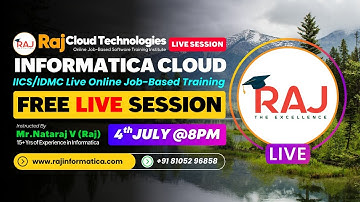 Informatica IICS-IDMC(Informatica Data Management cloud)Introduction Session Batch-11 By Raj Cloud