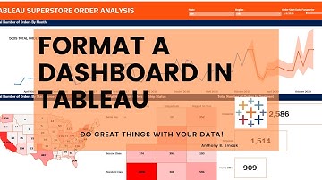 TABLEAU How to Format a Dashboard
