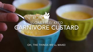 Carnivore Keto Custard: Delicious Easy Sugar Free Dessert
