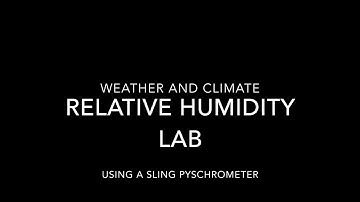 Relative Humidity Lab