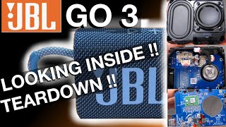 Looking inside JBL GO3 Bluetooth speaker (4K Teardown)