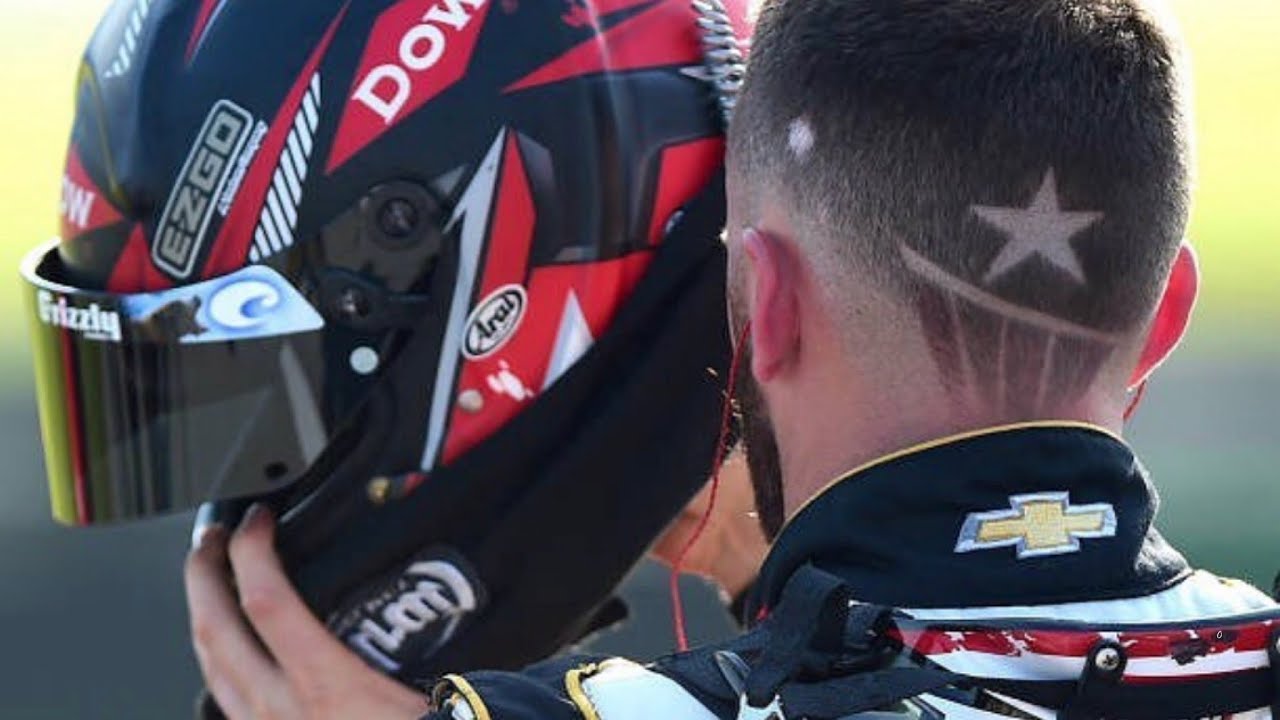 HairCut for NASCAR driver Austin Dillon and the US VETERANS