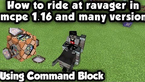 How to ride at ravager in minecraft pe using command block