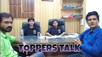 TOPPERS TALK at aaradhya classes with soham sir and alkesh sir