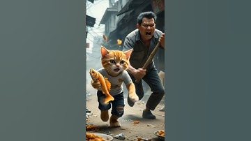 Poor kitten steals | Poor kitten transformation #shorts #ai #aivideo #viral