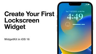 Create your first Lockscreen Widget | iOS 16 WidgetKit Tutorial screenshot 3