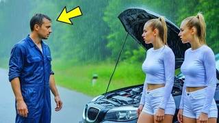 Poor Mechanic Helps Stranded Twins He Had No Idea Their Mother Was the Cop Who Once Changed His Life