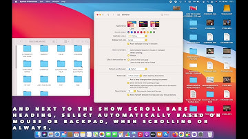 HOW TO SHOW OR HIDE SCROLL BARS IN MACOS BIG SUR 11.2