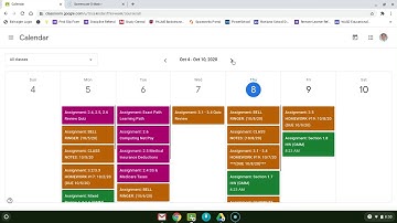 Use Calendar in Google Classroom to see when all of your assignments are due!