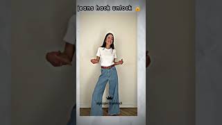 Jeans hack to modify in your version #jeans #hack #shorts #5min #belthack #fashion #trending #short