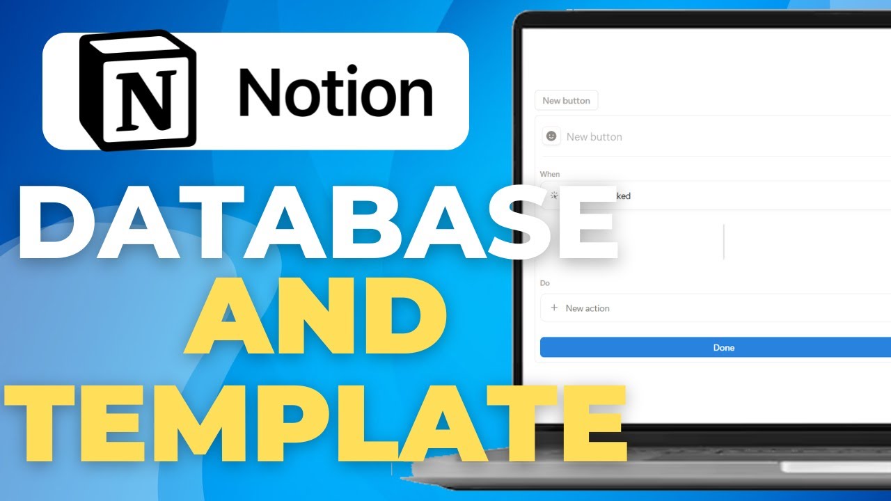 How To Connect A Database And Template In Notion (Buttons & Automations ...