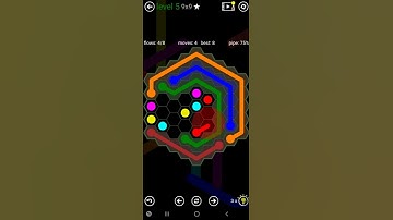 How To Solve Flow Free Hexes 9x9 Mania Level 5 Board Walk Through Solution Walkthrough
