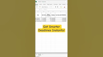 Excel WORKDAY Function 😱 | Get Smarter Deadlines Instantly!