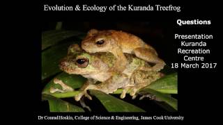 Evolution & Ecology of the Kuranda Treefrog : Dr Conrad Hoskin