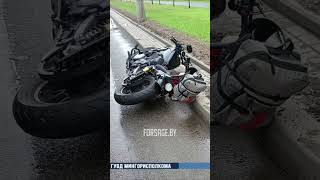 На проспекте Независимости в Минске мотоциклист столкнулся с МАЗом #forsage_by #дтп #гаи
