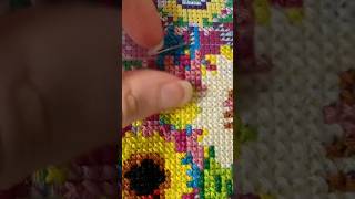Needle Break Moment 😂 | Cross Stitch #asmr #withme #stitch
