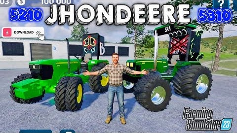 farming simulator 23 mod Jhondeere 5210 5310 modefied download || fs 23 tractor gameplay 