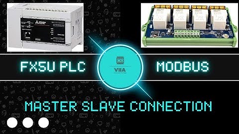 FX5U PLC Master Slave connection with Modbus Relay @velloreautomation 