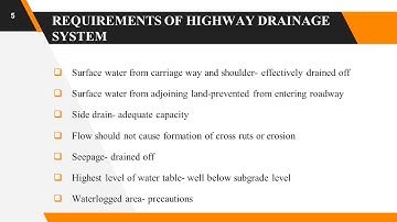 HIGHWAY DRAINAGE  PART 1