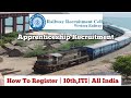 Railway Recruitment Cell 2022 Apply Online Tamil