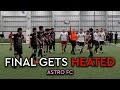 Indoor soccer final gets heated  astro fc vs saturday fc