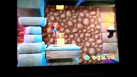 Crash Bandicoot "The Wrath of Cortex".Time Trial .Level 11."The Gauntlet". Glitch.
