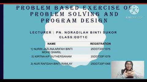 Pbe 123 & Pbt (DFC 10042) Problem solving and program design