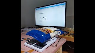 Display and save kitchen scale data using esp8266, php, and mysql