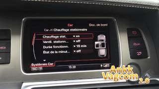 Audi Q7 (4L) Enable parking heater - YouTube