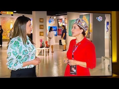 مقابلة الفنانة التشكيلية مجد رمضان في كتار خلال مشاركتها في مهرجان قطر الدولي