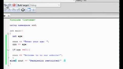 C++ tutorial 5- if, else statements