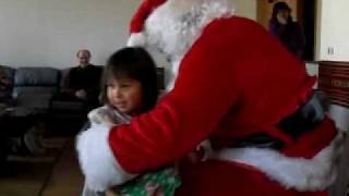 Bella, Kaia And Santa