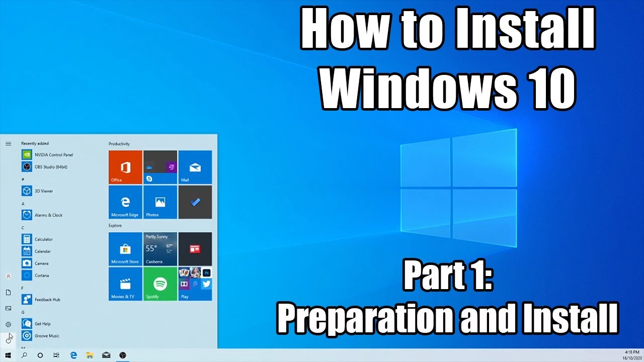 windows 10 pro installation step by step