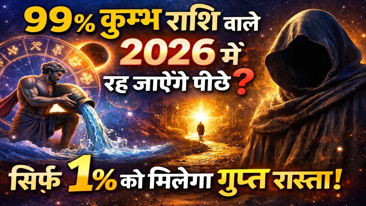कुंभ राशि 2026: क्यों 99% लोग असफल होंगे? सिर्फ 1% के लिए खुला है ये सीक्रेट रास्ता!