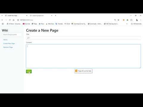 CS50W Project 1 – Wiki | Final Submission Screencast