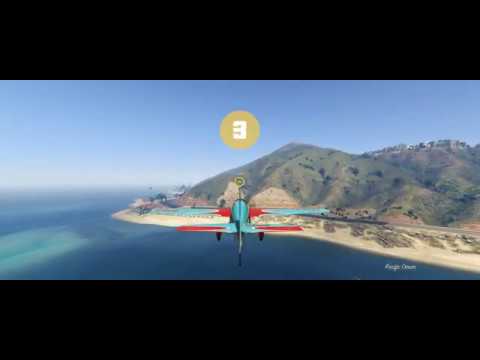 GTA V - Stunt Plane Time Trials: Vinewood Flyby (0:46.730)