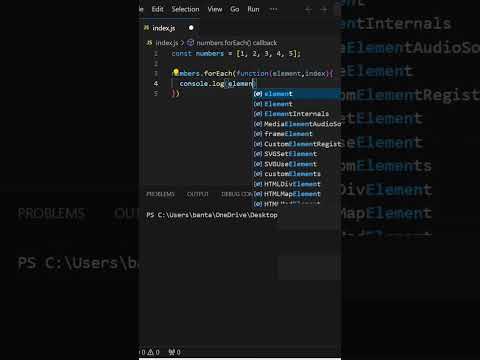 javascript forEach() over