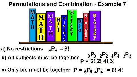 Probability & Statistics (42 of 62) Permutations and Combinations - Example