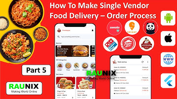 how to make single vendor food delivery app | food delivery app | food ordering app | Part 5| Raunix