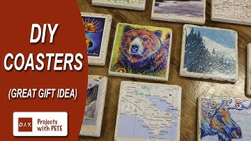 Easy Gift Idea! Make Custom Coasters with Artwork